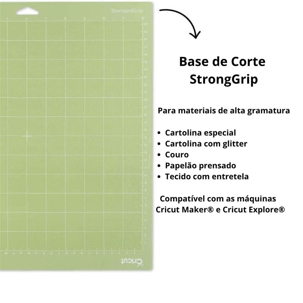 Bases de Corte Adesivas Cricut, Kit Variado 3 Unidades, 30×30 cm, Multicores