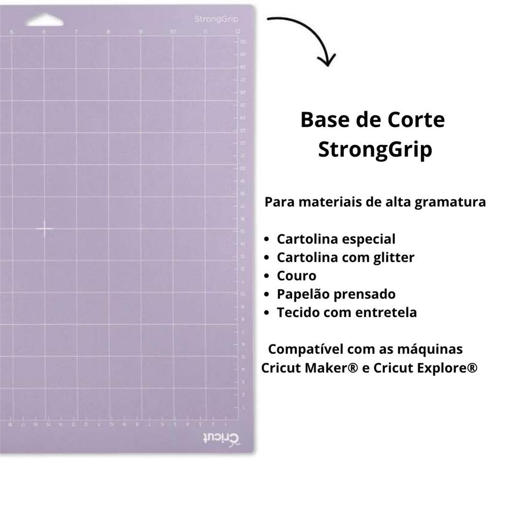 Bases de Corte Adesivas Cricut, Kit Variado 3 Unidades, 30×30 cm, Multicores