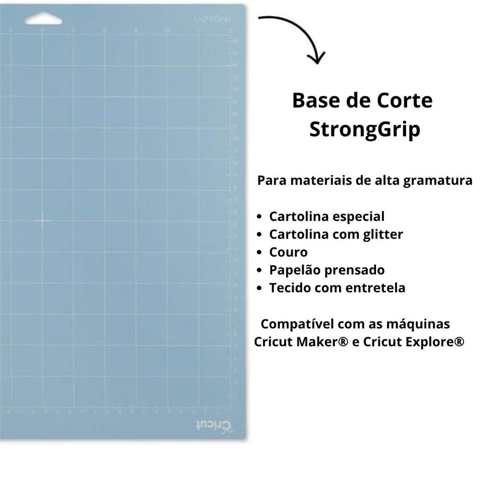 Bases de Corte Adesivas Cricut, Kit Variado 3 Unidades, 30×30 cm, Multicores