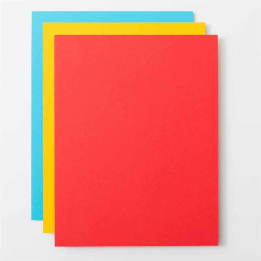 Pacote Econômico de Cartolina Cricut, Tons Brilhantes, 21,6 × 27,9 cm, 80 Folhas