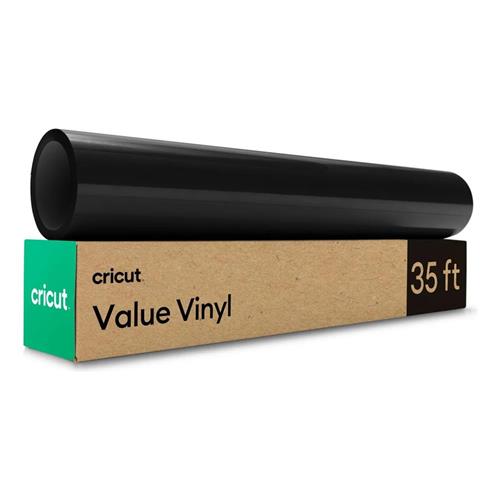 Cricut Value Vinil Permanente, Preto (30,5 cm x 10,6 m)