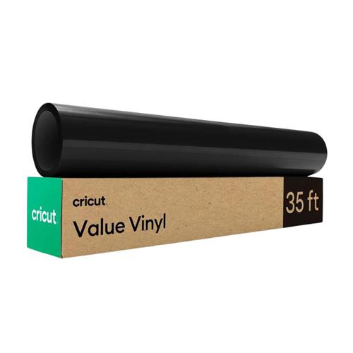 Cricut Value Vinil Permanente, Preto (30,5 cm x 10,6 m)