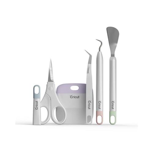 Kit Básico de Ferramentas Cricut, 5 Peças de Precisão para Artesanato e DIY, Cores Básicas