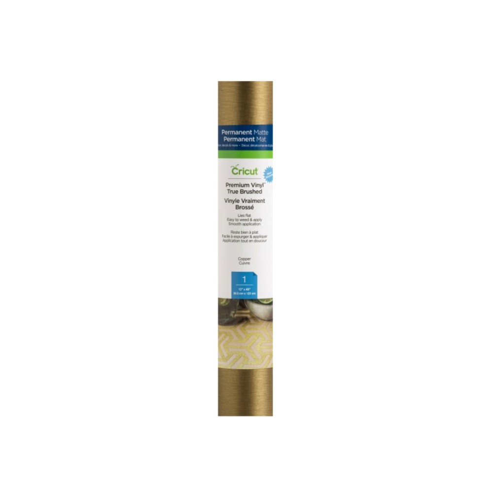 Vinil Adesivo Cricut Premium Permanent 30,5 cm x 1,2 m Dourado 