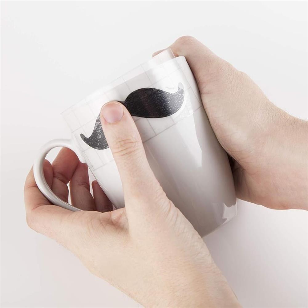 Filme de Recorte Cricut, Vinil Removível Premium 30,5 × 30,5 cm 20 Folhas, Preto e Branco