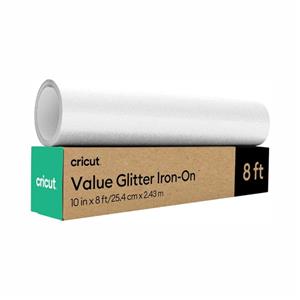 Cricut Value Iron-On- Glitter , Filme de Recorte de 25,4 cm x 2,4 m