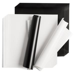 Filme de Recorte Cricut , Vinil Removível Premium 30,5 × 30,5 cm 20 Folhas , Preto e Branco