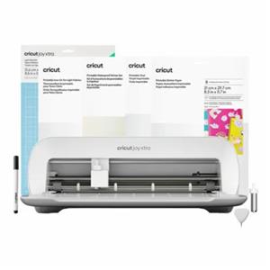 Kit Cricut Joy Xtra + Materiais Imprimíveis 8002600 , Vinil termocolante , Conjunto Holográfico , Tapete , Vinil branco , Papel adesivo