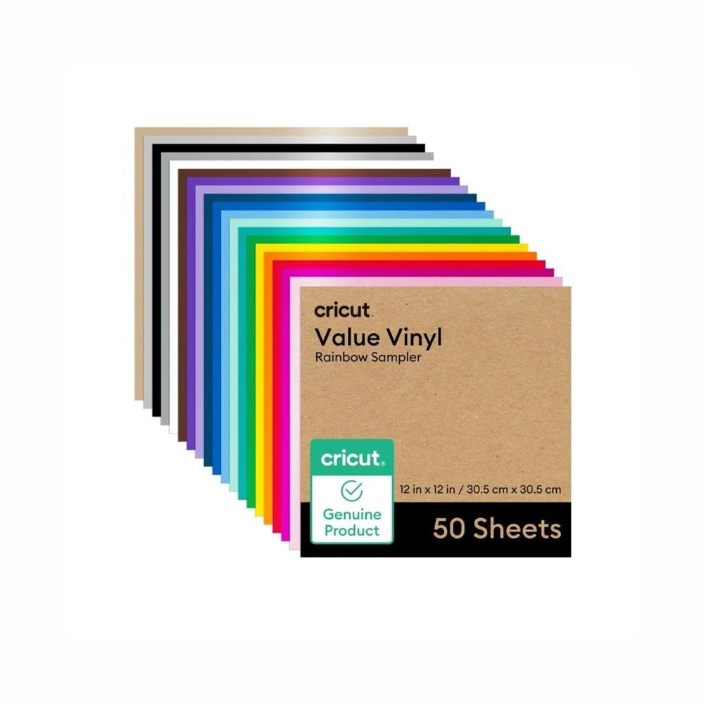 VINIL PERMANENTE CRICUT ARCO-ÍRIS 50UN
