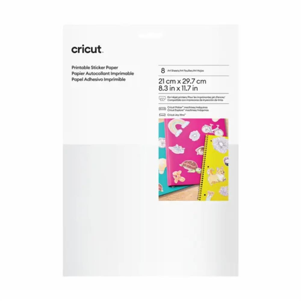 Kit Cricut Joy Xtra + Materiais Imprimíveis 8002600, Vinil termocolante, Conjunto Holográfico, Tapete, Vinil branco, Papel adesivo