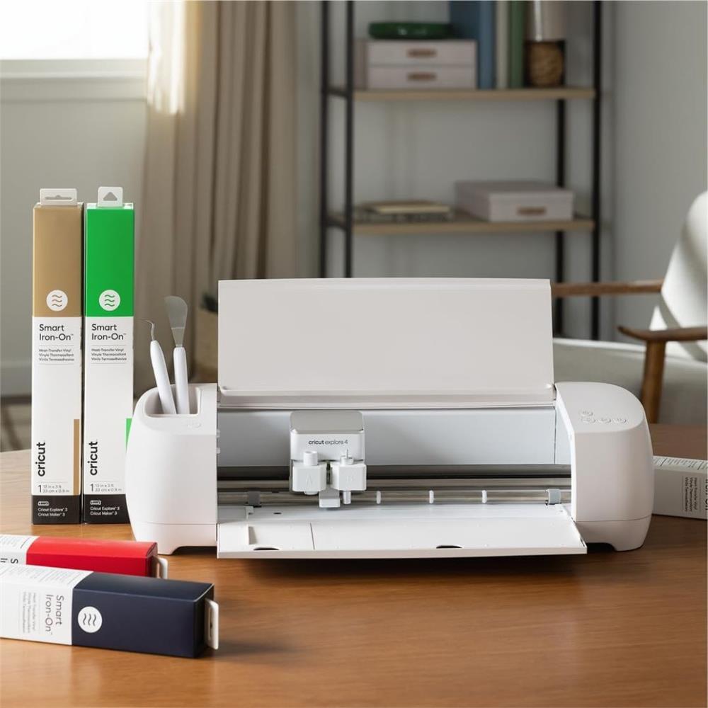  Cricut Explore 4 Máquina de Corte Inteligente, Cor Seashell, 56,4 cm, Ideal para Vinil, Papel, Tecido e Couro, Conexão Bluetooth 