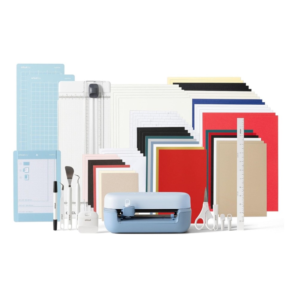 Máquina de Corte Inteligente Cricut, Joy 2, Bluetooth, Compacta + KIT DELUXE, Azul